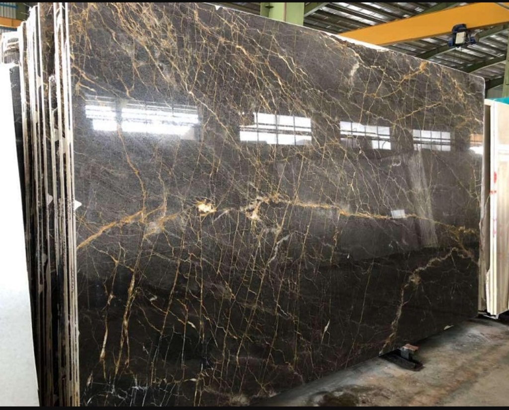 Dehbid spider black marble (slab)